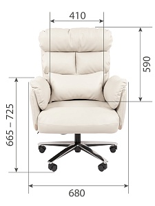 Офисное кресло CHAIRMAN 433, экокожа, бежевый